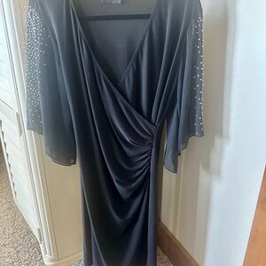 Chic Black Dress with Accents